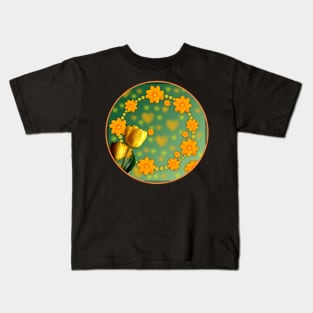 Circle Abstract Autumn Colorful Luminous Kids T-Shirt